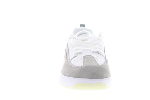 DC Legacy 98 Slim SE ADYS100447 Mens White Gray Suede Athletic Skate Shoes