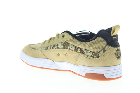 DC Legacy 98 Slim ADYS100480 Mens Green Suede Lace Up Athletic Skate Shoes