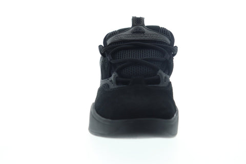 DC Kalis ADYS100506 Mens Black Suede Lace Up Athletic Skate Shoes