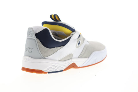DC Kalis ADYS100506 Mens Gray Suede Lace Up Skate Inspired Sneakers Shoes