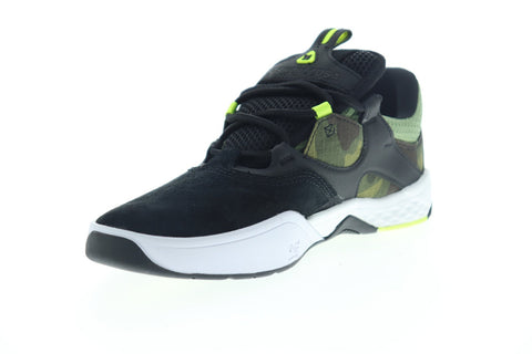 DC Kalis SE ADYS100507 Mens Green Suede Lace Up Athletic Skate Shoes