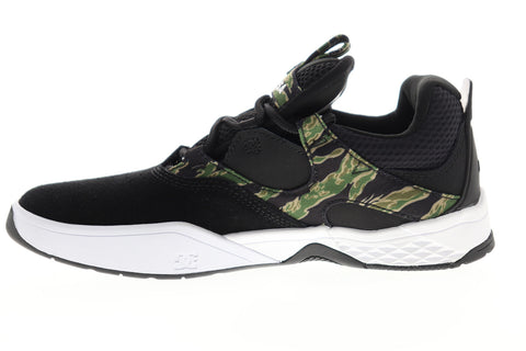 DC Kalis SE ADYS100507 Mens Black Suede Camouflage Low Top Skate Sneakers Shoes