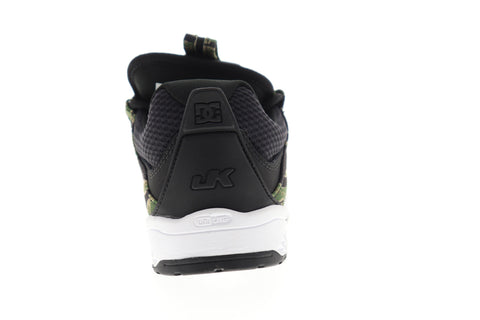 DC Kalis SE ADYS100507 Mens Black Suede Camouflage Low Top Skate Sneakers Shoes