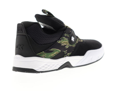 DC Kalis SE ADYS100507 Mens Black Suede Camouflage Low Top Skate Sneakers Shoes