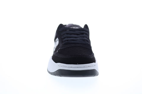 DC Penza ADYS100509 Mens Black Nubuck Leather Lace Up Skate Sneakers Shoes