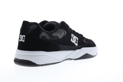 DC Penza ADYS100509 Mens Black Nubuck Leather Lace Up Skate Sneakers Shoes
