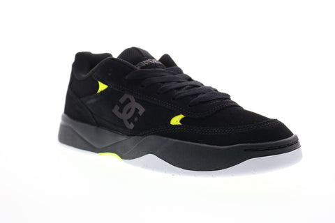 DC Penza ADYS100509 Mens Black Suede Lace Up Skate Inspired Sneakers Shoes