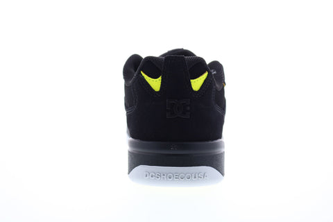 DC Penza ADYS100509 Mens Black Suede Lace Up Skate Inspired Sneakers Shoes