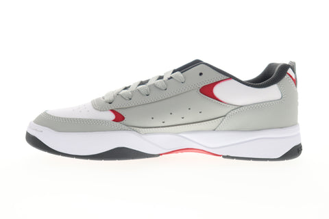 DC Penza ADYS100509 Mens Gray Leather Lace Up Skate Sneakers Shoes