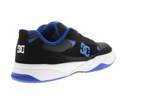 DC Penza ADYS100509 Mens Black Suede Lace Up Skate Inspired Sneakers Shoes