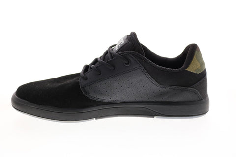 DC Plaza TC SE ADYS100511 Mens Black Leather Skate Inspired Sneakers Shoes