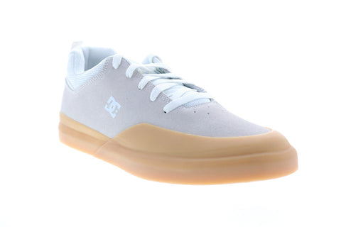 DC Infinite ADYS100522 Mens Gray Suede Low Top Lace Up Skate Sneakers Shoes