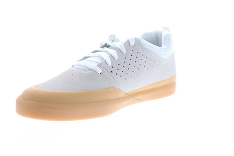 DC Infinite ADYS100522 Mens Gray Suede Low Top Lace Up Skate Sneakers Shoes