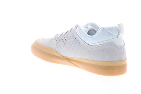 DC Infinite ADYS100522 Mens Gray Suede Low Top Lace Up Skate Sneakers Shoes