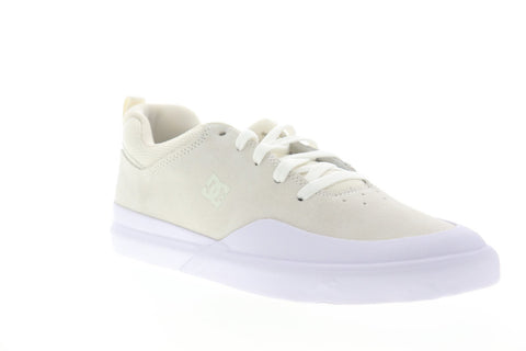 DC Dc Infinite ADYS100522 Mens Beige Suede Lace Up Athletic Skate Shoes
