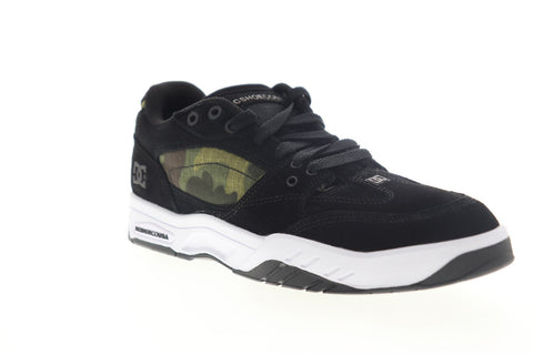 DC Maswell SE ADYS100524 Mens Black Suede Canvas Lace Up Athletic Skate Shoes