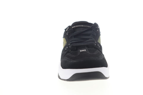 DC Maswell SE ADYS100524 Mens Black Suede Canvas Lace Up Athletic Skate Shoes