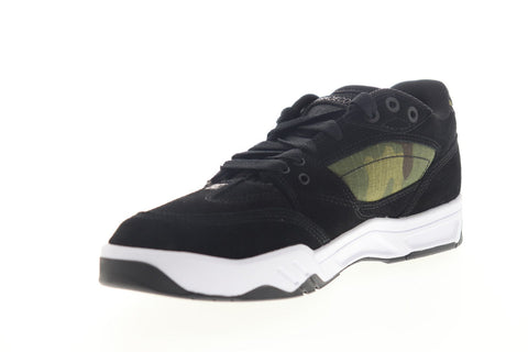 DC Maswell SE ADYS100524 Mens Black Suede Canvas Lace Up Athletic Skate Shoes