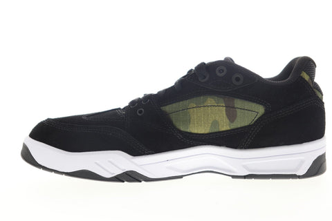 DC Maswell SE ADYS100524 Mens Black Suede Canvas Lace Up Athletic Skate Shoes