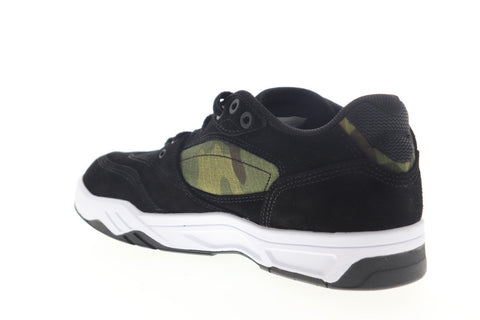 DC Maswell SE ADYS100524 Mens Black Suede Canvas Lace Up Athletic Skate Shoes