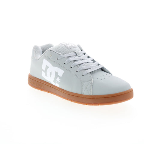 DC Gaveler ADYS100536-2GG Mens Gray Leather Skate Inspired Sneakers Shoes