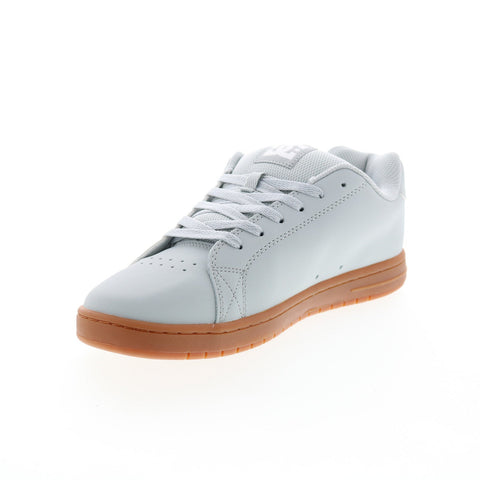 DC Gaveler ADYS100536-2GG Mens Gray Leather Skate Inspired Sneakers Shoes