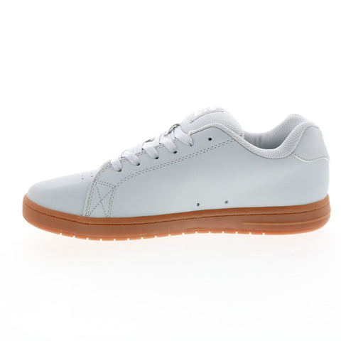 DC Gaveler ADYS100536-2GG Mens Gray Leather Skate Inspired Sneakers Shoes