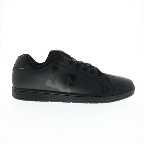 DC Gaveler ADYS100536-BK3 Mens Black Leather Skate Inspired Sneakers Shoes