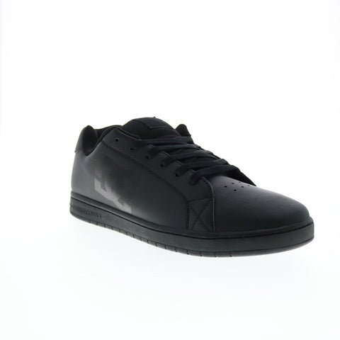DC Gaveler ADYS100536-BK3 Mens Black Leather Skate Inspired Sneakers Shoes