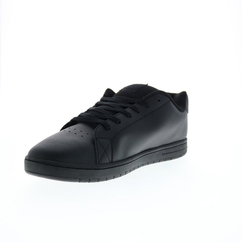 DC Gaveler ADYS100536-BK3 Mens Black Leather Skate Inspired Sneakers Shoes