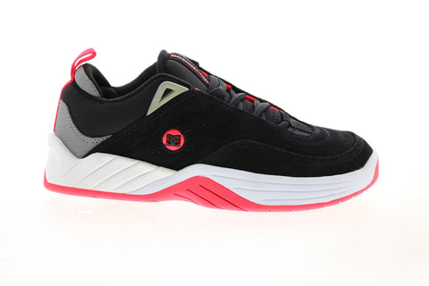 DC Williams Slim ADYS100539 Mens Black Suede Skate Inspired Sneakers Shoes