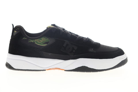 DC Penza SE ADYS100550 Mens Black Suede Camouflage Low Top Skate Sneakers Shoes