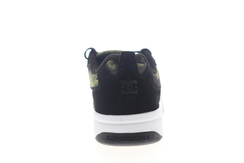 DC Penza SE ADYS100550 Mens Black Suede Camouflage Low Top Skate Sneakers Shoes