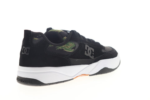 DC Penza SE ADYS100550 Mens Black Suede Camouflage Low Top Skate Sneakers Shoes