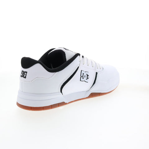 DC Central ADYS100551-WKM Mens White Leather Skate Inspired Sneakers Shoes