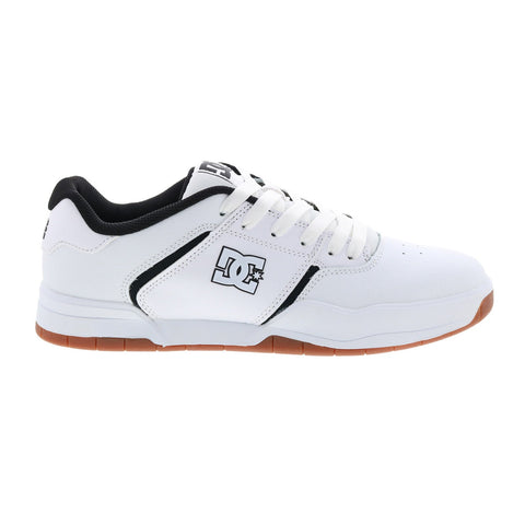 DC Central ADYS100551-WKM Mens White Leather Skate Inspired Sneakers Shoes