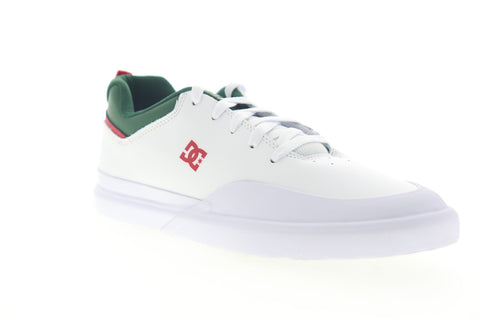 DC Infinite SE ADYS100558 Mens White Leather Low Top Skate Sneakers Shoes