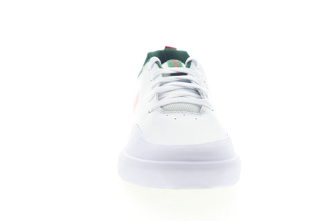 DC Infinite SE ADYS100558 Mens White Leather Low Top Skate Sneakers Shoes