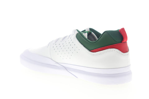DC Infinite SE ADYS100558 Mens White Leather Low Top Skate Sneakers Shoes