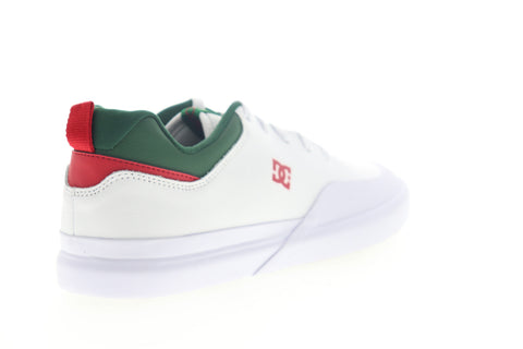DC Infinite SE ADYS100558 Mens White Leather Low Top Skate Sneakers Shoes