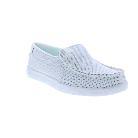 DC Villain 2 ADYS100567-103 Mens White Suede Skate Inspired Sneakers Shoes