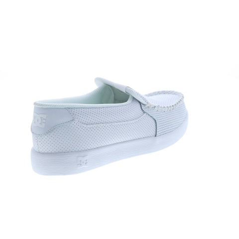 DC Villain 2 ADYS100567-103 Mens White Suede Skate Inspired Sneakers Shoes