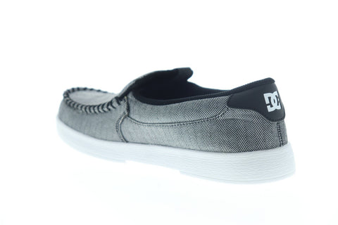 DC Villain 2 TX SE ADYS100568 Mens Gray Canvas Slip On Athletic Skate Shoes