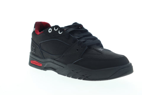 DC Maswell WNT ADYS100581 Mens Black Leather Low Top Skate Sneakers Shoes