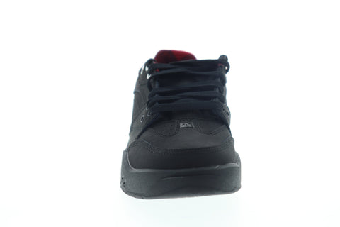 DC Maswell WNT ADYS100581 Mens Black Leather Low Top Skate Sneakers Shoes