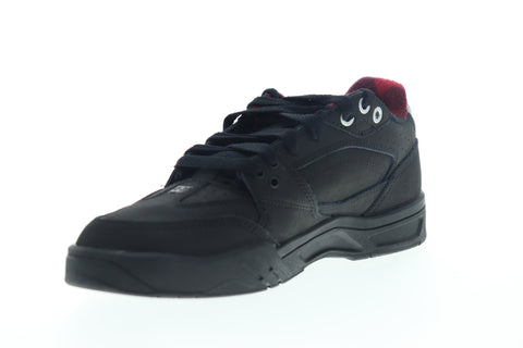 DC Maswell WNT ADYS100581 Mens Black Leather Low Top Skate Sneakers Shoes