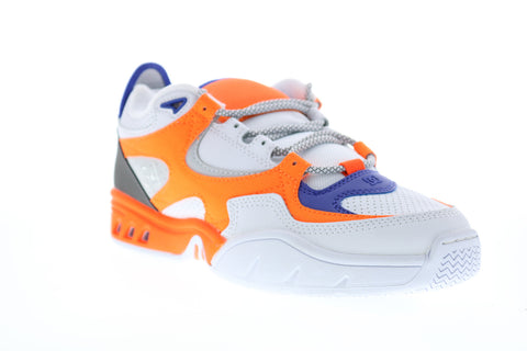 DC Kalis OG X JSP ADYS100583 Mens White Leather Lace Up Sneakers Shoes