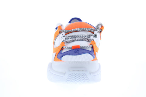 DC Kalis OG X JSP ADYS100583 Mens White Leather Lace Up Sneakers Shoes