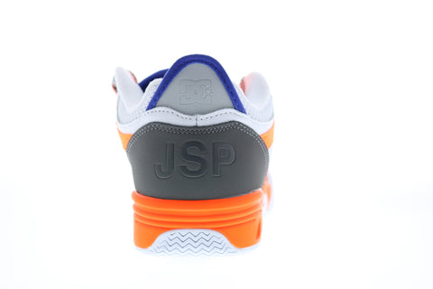 DC Kalis OG X JSP ADYS100583 Mens White Leather Lace Up Sneakers Shoes