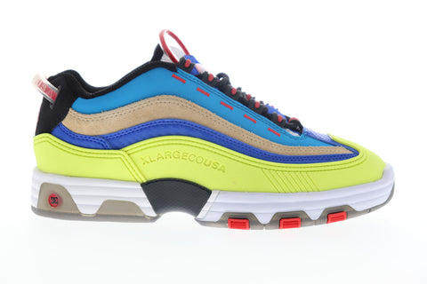 DC Legacy OG X X-Large ADYS100586 Mens Yellow Leather Lace Up Sneakers Shoes